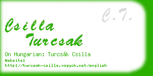 csilla turcsak business card